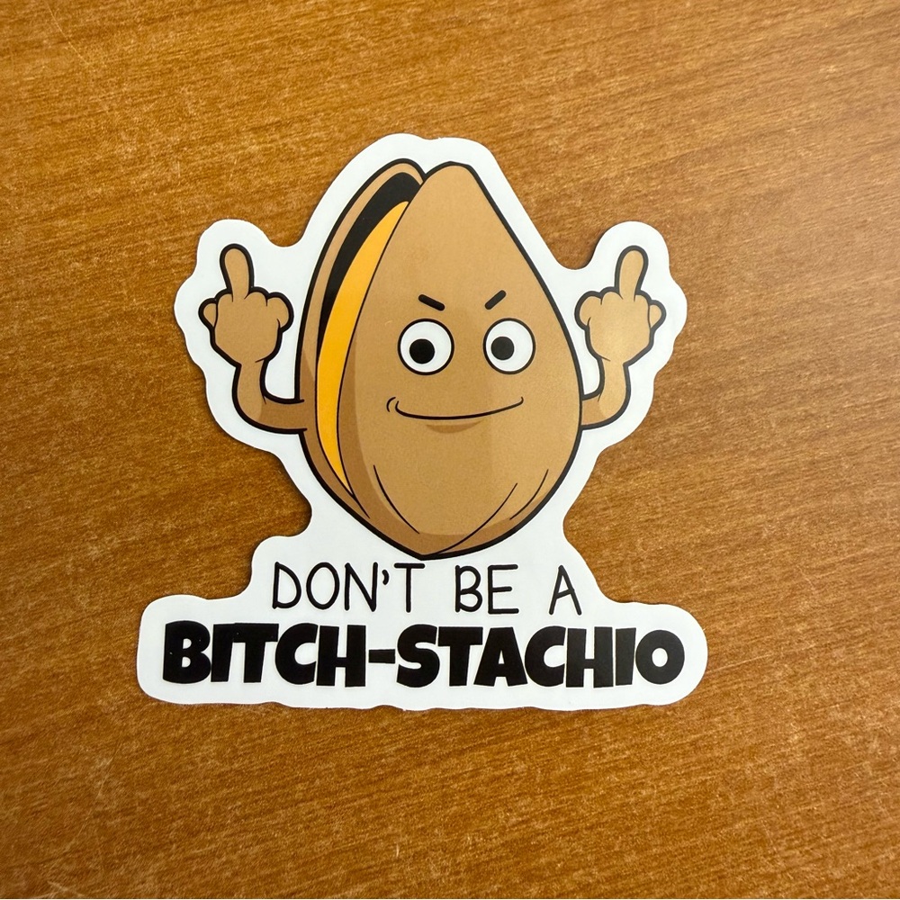 Funny‎ Pistachio Sticker
